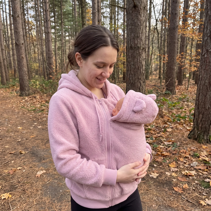 CozyCarry Fleece – 2-in-1 Babywearing Hoodie Carrier