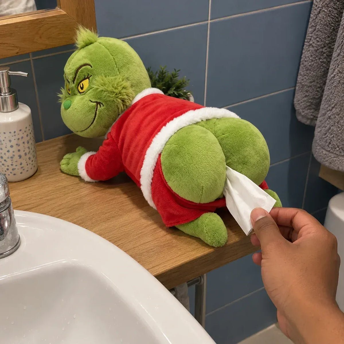 Christmas Plush Tissue Holder